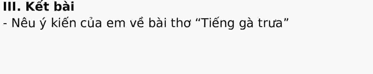 phát biểu cảm nghĩ về bài thơ tiếng gà trưa