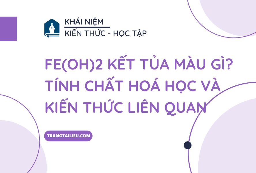 Fe(OH)2 kết tủa màu gì? Tính chất hoá học và kiến thức liên quan ...
