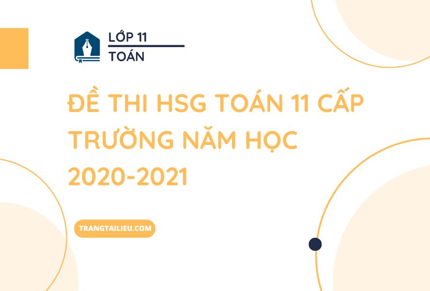 Đề Thi HSG Toán 11 Cấp Trường Năm Học 2020-2021