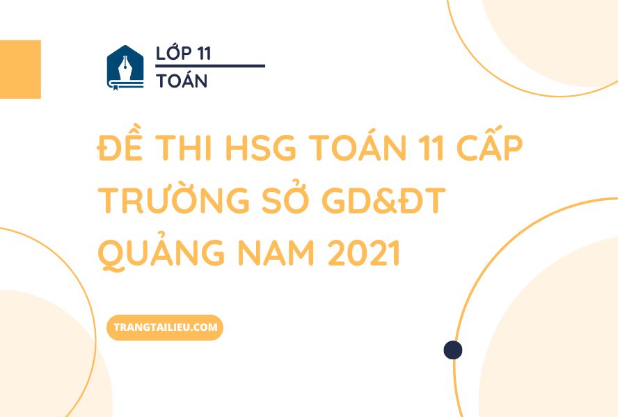 Đề Thi HSG Toán 11 Cấp Trường Sở GD&ĐT Quảng Nam 2021
